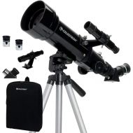 Celestron - 70mm Travel Scope - Portable Refractor Telescope - Fully-Coated Glass Optics - Ideal Telescope for Beginners - BONUS Astronomy Software Package