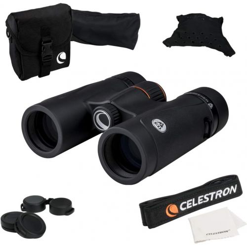 셀레스트론 Celestron ? TrailSeeker ED 10x32 Binoculars ? Compact ED Binocular for Birdwatching and Outdoor Activities ? Binocular with ED Objective Lenses ? Fully Broadband Multi-Coated Optic