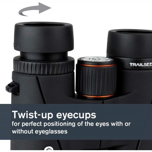 셀레스트론 Celestron ? TrailSeeker ED 10x32 Binoculars ? Compact ED Binocular for Birdwatching and Outdoor Activities ? Binocular with ED Objective Lenses ? Fully Broadband Multi-Coated Optic