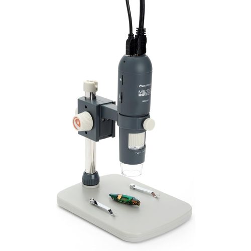 셀레스트론 Celestron MicroDirect 1080p HD Handheld Digital Micro Viewing Digital Microscope, Grey (44316) & - 5 MP Digital Microscope Pro - Handheld USB Microscope - 20x-200x Magnification