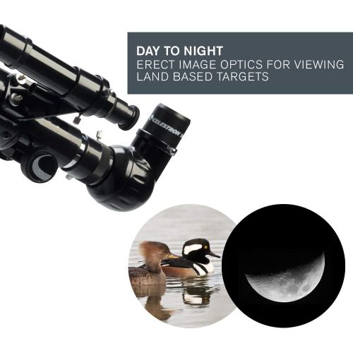 셀레스트론 Celestron - PowerSeeker 60AZ Telescope - Manual Alt-Azimuth Telescope for Beginners - Compact and Portable - BONUS Astronomy Software Package - 60mm Aperture