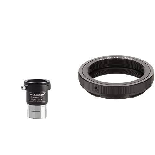 셀레스트론 Celestron 93625 Universal 1.25-inch Camera T-Adapter & 93402 T-Ring for Nikon Camera Attachment