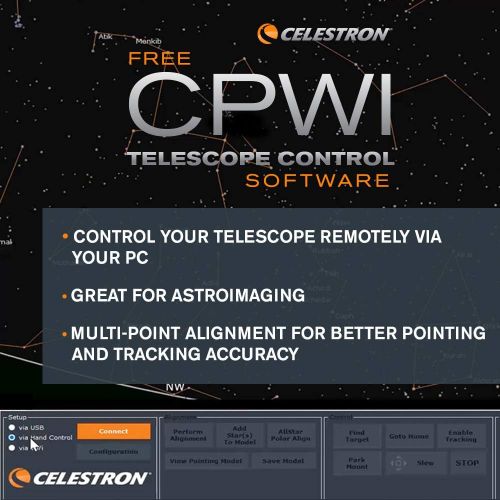 셀레스트론 Celestron - NexStar 8SE Telescope - Computerized Telescope for Beginners and Advanced Users - Fully-Automated GoTo Mount - SkyAlign Technology - 40,000+ Celestial Objects - 8-Inch