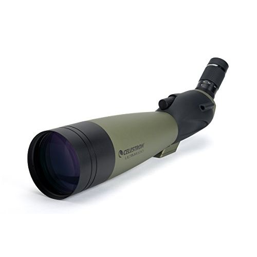 셀레스트론 Celestron  Ultima 100 Angled Spotting Scope  22 to 66x100mm Zoom Eyepiece  Multi-Coated Optics for Bird Watching, Wildlife, Scenery and Hunting  Waterproof and Fogproof  Inclu