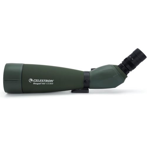 셀레스트론 Celestron Regal M2 100ED Spotting Scope  Fully Multi-Coated Optics  Hunting Gear  ED Objective Lens for Bird Watching, Hunting and Digiscoping  Dual Focus  22-67x Zoom Eyepiec