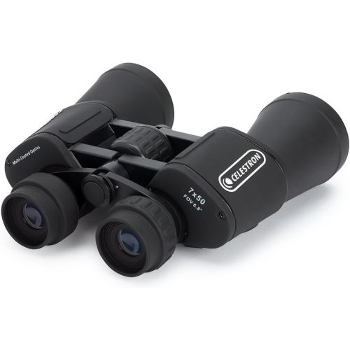 셀레스트론 Celestron - Cometron 7x50 Bincoulars - Beginner Astronomy Binoculars - Large 50mm Objective Lenses - Wide Field of View 7x Magnification