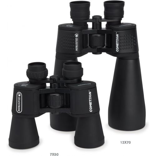 셀레스트론 Celestron - Cometron 7x50 Bincoulars - Beginner Astronomy Binoculars - Large 50mm Objective Lenses - Wide Field of View 7x Magnification