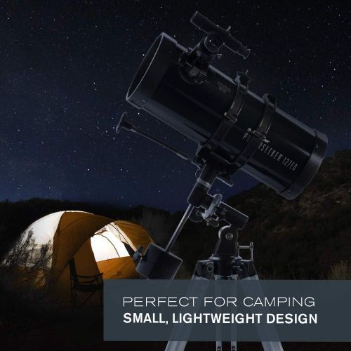 셀레스트론 Celestron - PowerSeeker 127EQ Telescope - Manual German Equatorial Telescope for Beginners - Compact and Portable - BONUS Astronomy Software Package - 127mm Aperture