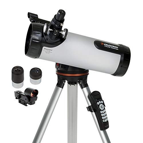 셀레스트론 Celestron - 114LCM Computerized Newtonian Telescope - Telescopes for Beginners - 2 Eyepieces - Full-Height Tripod - Motorized Altazimuth Mount - Large 114mm Newtonian Reflector