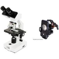 Celestron CM2000CF Compound Microscope w40x - 2000x power, mechanical stage, Abbe condenser, 4 Fully achromatic objectives, 10x and 20x eyepieces, course and fine focus, 10 prepar