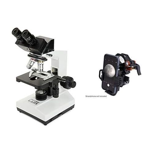 셀레스트론 Celestron CM2000CF Compound Microscope w40x - 2000x power, mechanical stage, Abbe condenser, 4 Fully achromatic objectives, 10x and 20x eyepieces, course and fine focus, 10 prepar