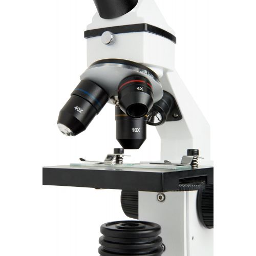 셀레스트론 Celestron CM2000CF Compound Microscope w40x - 2000x power, mechanical stage, Abbe condenser, 4 Fully achromatic objectives, 10x and 20x eyepieces, course and fine focus, 10 prepar