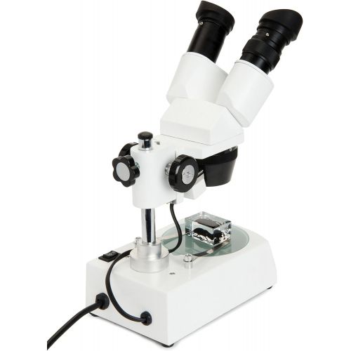 셀레스트론 Celestron CM2000CF Compound Microscope w40x - 2000x power, mechanical stage, Abbe condenser, 4 Fully achromatic objectives, 10x and 20x eyepieces, course and fine focus, 10 prepar