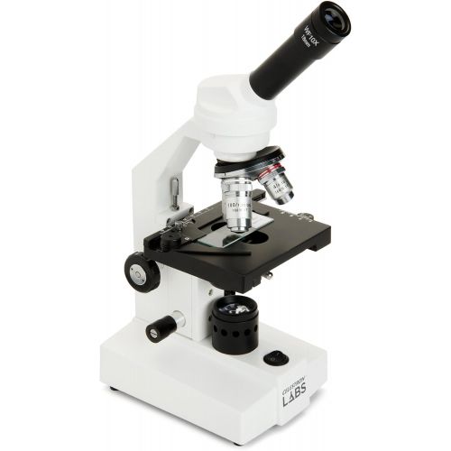 셀레스트론 Celestron CB2000C Compound Binocular Microscope w40x - 2000x power, mechanical stage, 4 Fully achromatic objectives, Abbe condenser, 10x and 20x eyepieces, coaxial focus, 10 prepa