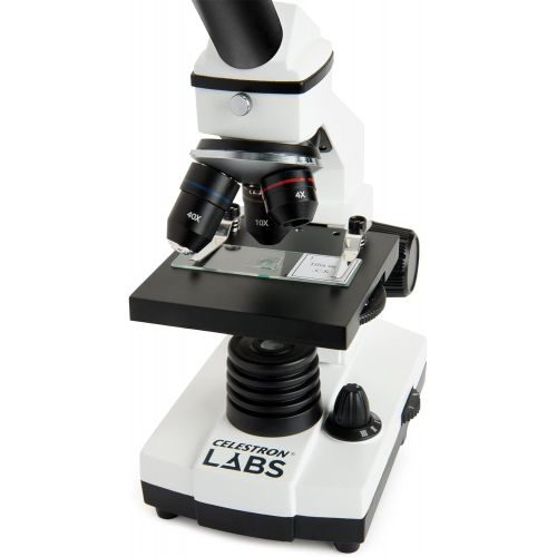 셀레스트론 Celestron CB2000C Compound Binocular Microscope w40x - 2000x power, mechanical stage, 4 Fully achromatic objectives, Abbe condenser, 10x and 20x eyepieces, coaxial focus, 10 prepa