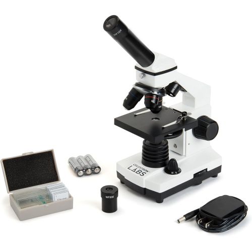 셀레스트론 Celestron CB2000C Compound Binocular Microscope w40x - 2000x power, mechanical stage, 4 Fully achromatic objectives, Abbe condenser, 10x and 20x eyepieces, coaxial focus, 10 prepa