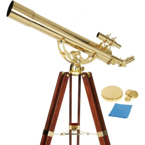 셀레스트론 Celestron 21034 Ambassador 80mm Refractor Telescope (Brass)