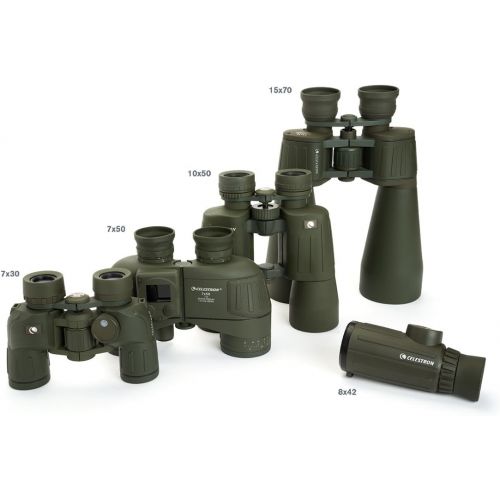 셀레스트론 Celestron 71424 Cavalry 10x50 Binocular (Olive Green)