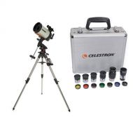 Celestron Advanced VX 8 EdgeHD Telescope - with Deluxe Accessory Kit (5 Plossl Eyepieces, 1.25 Barlow Lens, 1.25 Filter Set, Accessory Carry Case