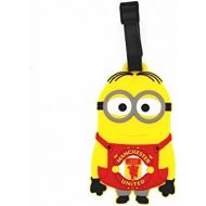 CellDesigns Minions Luggage Tag Suitcase ID Tag with Adjustable Strap (Manchester United Minion)