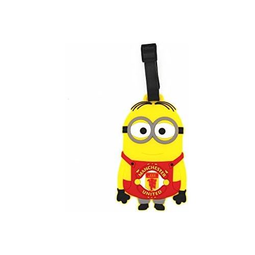  CellDesigns Minions Luggage Tag Suitcase ID Tag with Adjustable Strap (Manchester United Minion)