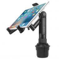 Cellet Universal 360 Adjustable Cup Holder Tablet Automobile Mount Cradle Compatible with Apple IPad Pro 12.9 IPad 9.7-inch Air 2019 IPad Mini 4, Samsung Galaxy Tab S4 S5e Surface