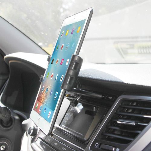  Cellet Car CD Slot Mount Cradle iPad Tablet Holder Compatible for iPad Air Pro Mini 5 4 3 2 Samsung Galaxy Tab S5e S4 A E Kindle Fire HD 8 ChromeBook PixelBook Nintendo Switch, LG