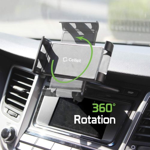  Cellet Car CD Slot Mount Cradle iPad Tablet Holder Compatible for iPad Air Pro Mini 5 4 3 2 Samsung Galaxy Tab S5e S4 A E Kindle Fire HD 8 ChromeBook PixelBook Nintendo Switch, LG