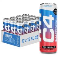 [무료배송]Cellucor C4 Smart Energy Drink - Sugar Free Performance Fuel & Nootropic Brain Booster with No Artificial Colors or Dyes | Electic Sour 16 Oz - 12 Pack