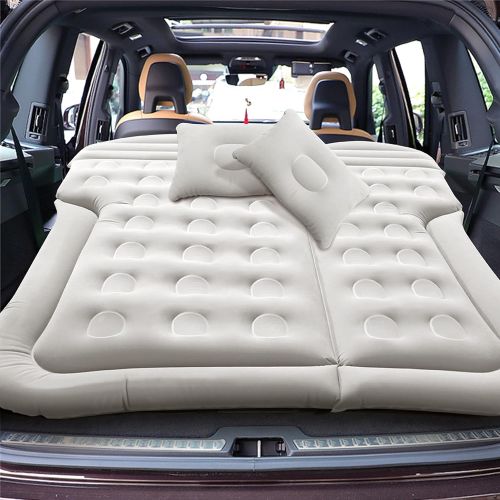  CelticMoon SUV Air Mattress Car Bed Camping Cushion Pillow - Air Bed with Electric Air Pump and Three Inflatable Funnels Portable Sleeping Pad for Travel Camping Use in Your Car RV