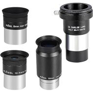 CelticBird Telescope Accessory Kit with 1.25inch Plossl Premium Telescope Eyepiece Set 8mm/12.5mm/32mm Plossl Eyepieces Lens and 2X Multicoated Barlow Lens T Adapter