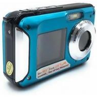 [아마존베스트]CenZo Underwater Camera 2.7 K Full HD 48 MP Waterproof Camera Dual Screens 3.0 in Underwater Camera 10 ft Underwater Camcorder Selfie Camera
