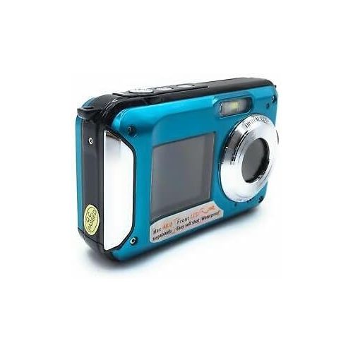  [아마존베스트]CenZo Underwater Camera 2.7 K Full HD 48 MP Waterproof Camera Dual Screens 3.0 in Underwater Camera 10 ft Underwater Camcorder Selfie Camera