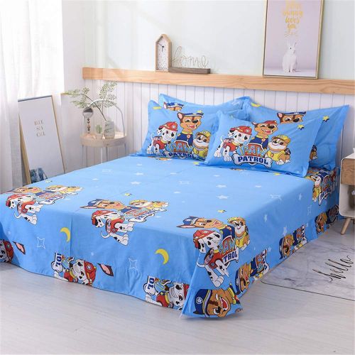  Cenarious Duvet Cover Set (No Comforter) - 1 Duvet Cover + 1 Flat Sheet + 2 Pillowcases - 100% Cotton - 4 Piece - Full(78x90) - Cartoon Transformers Optimus Prime for Boys - Blue