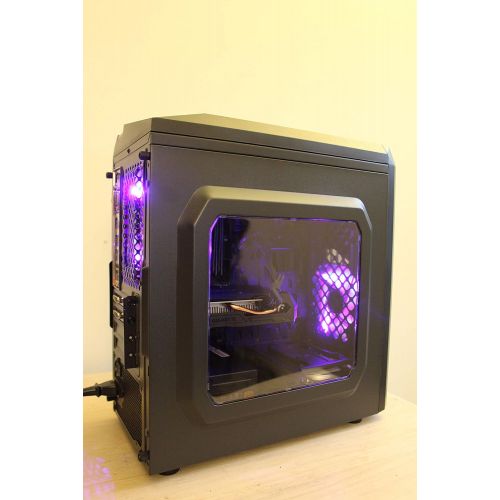  Centaurus Computers Centaurus Phoenix Gaming Computer - AMD Ryzen 3 2200G Quad-Core 3.8GHz, 8GB RAM, Radeon RX 570 4GB, 240GB SSD + 1TB HDD, Windows 10 Pro, WiFi. Custom Gaming PC with Overclocked CPU