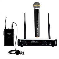 CenterStage DigiCast DC-2 Dual Digital Wireless System with one Handheld and one Lapel Microphone 300 ft range  48kHz / 24-bit digital conversion - Simple set up  Detailed sound