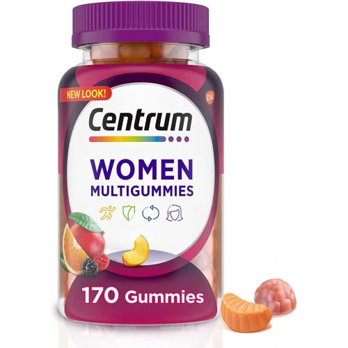  [무료배송]Centrum Multigummies Gummy Multivitamin for Women, Fruit, 170 Count