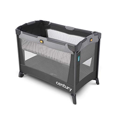  Century Travel On 2-in-1 Compact Playard with Bassinet, Playpen with Sheet Included, Metro