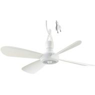 [아마존베스트]Cepewa Mobile Ceiling Fan Diameter 40 cm Including Ceiling Hook and Euro Plug Fan for Hanging in White