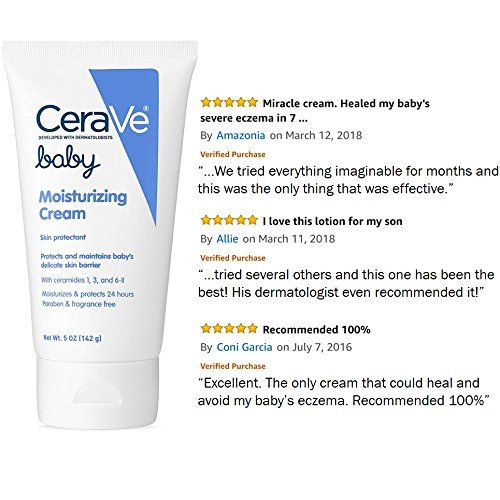  [아마존베스트]CeraVe Baby Cream | 5 Ounce | Gentle Moisturizing Cream with Hyaluronic Acid | Paraben, Sulfate, Fragrance Free