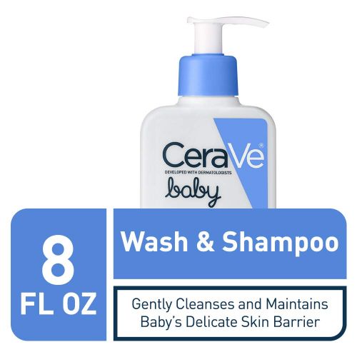  [아마존베스트]CeraVe Baby Wash & Shampoo | 8 Ounce | Fragrance, Paraben, & Sulfate Free Shampoo for Tear-Free Baby Bath Time