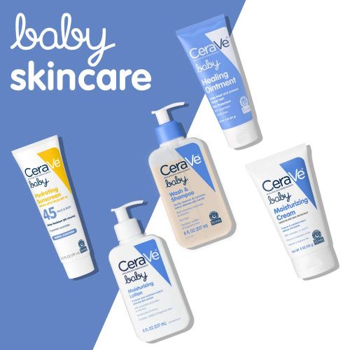  CeraVe Baby Cream | 5 Ounce | Gentle Moisturizing Cream with Hyaluronic Acid | Paraben, Sulfate, & Fragrance Free