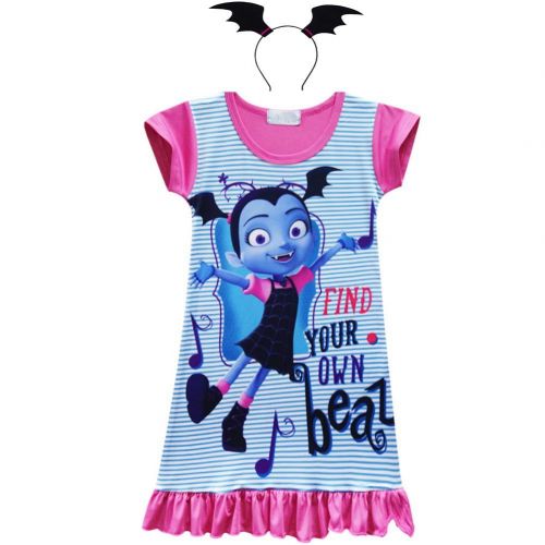  Cercur Vampirina Costume Little Girls Dress up Toddler Baby Christmas Cosplay Outfit Kids Party Dresses