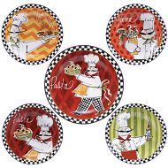 Certified International Corp 89234 Certified International Chefs on the Go Pasta Set, Multicolored, 5 Piece