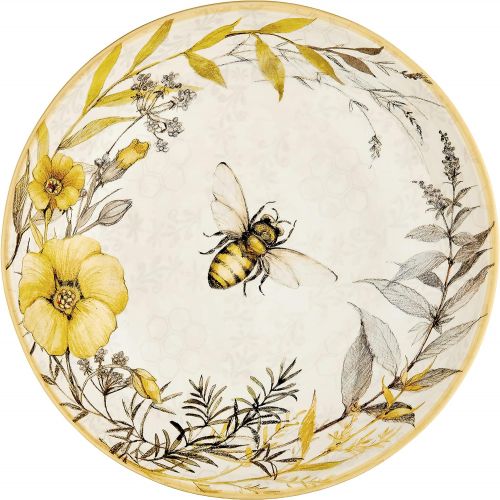  [아마존베스트]Certified International Bee Sweet 144 oz. Pasta/Serving Bowl, Multi Colored