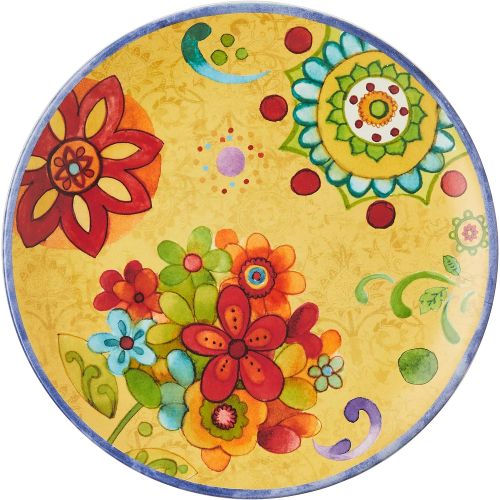  [아마존베스트]Certified International Tunisian Sunset Salad/Dessert Plates (Set of 4), 8.75, Multicolor