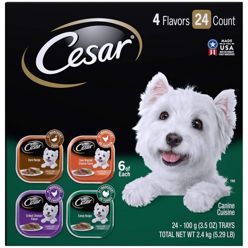  Cesar CESAR Wet Dog Food Variety Pack Trays 3.5 Ounces (Pack of 24)