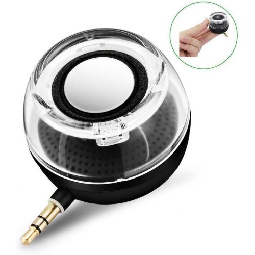  [아마존베스트]Deli CestMall F10 Portable Compact Mini Speaker, Four Times of the Normal Volume, 3.5MM Audio Input, for iPhone Android Tablet Nevigation PSP MP3 MP4 Black