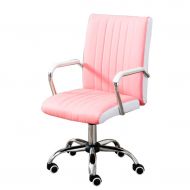 Ch-AIR Greawei@ Computer Chair Home Office Chair Modern Simple Conference Chair Staff Swivel Chair Bow Chair Mahjong Lift Chair Comfortable and Relaxing (Color : Pink)