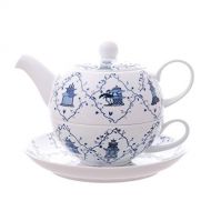 Cha Cult Tea for One Set Lanyu Porzellan, 4-teilig Kanne: 0,6 l, Tasse: 0,2 l